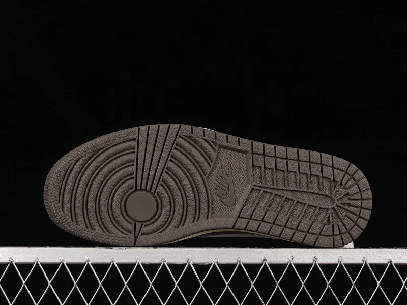 All categories Air Jordan Jordan series basketball shoes Air Jordan 1 Low LW version Travis Scott x Air Jordan 1 Low OG "Reverse Mocha" AJ1 Joe 1 reverse mocha brown and white barb joint casual sports basketball shoes DM7866-162